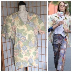 Vintage Alfred Dunner Floral Short Sleeve Jacket